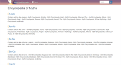 Desktop Screenshot of mythencyclopedia.com
