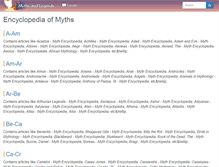 Tablet Screenshot of mythencyclopedia.com